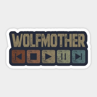 Wolfmother Control Button Sticker